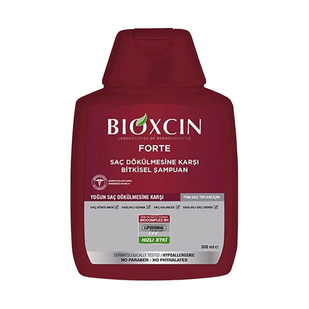 شامپو ضد ریزش مو بیوکسین Bioxcin مدل Forte حجم 300 میلی‌لیتر