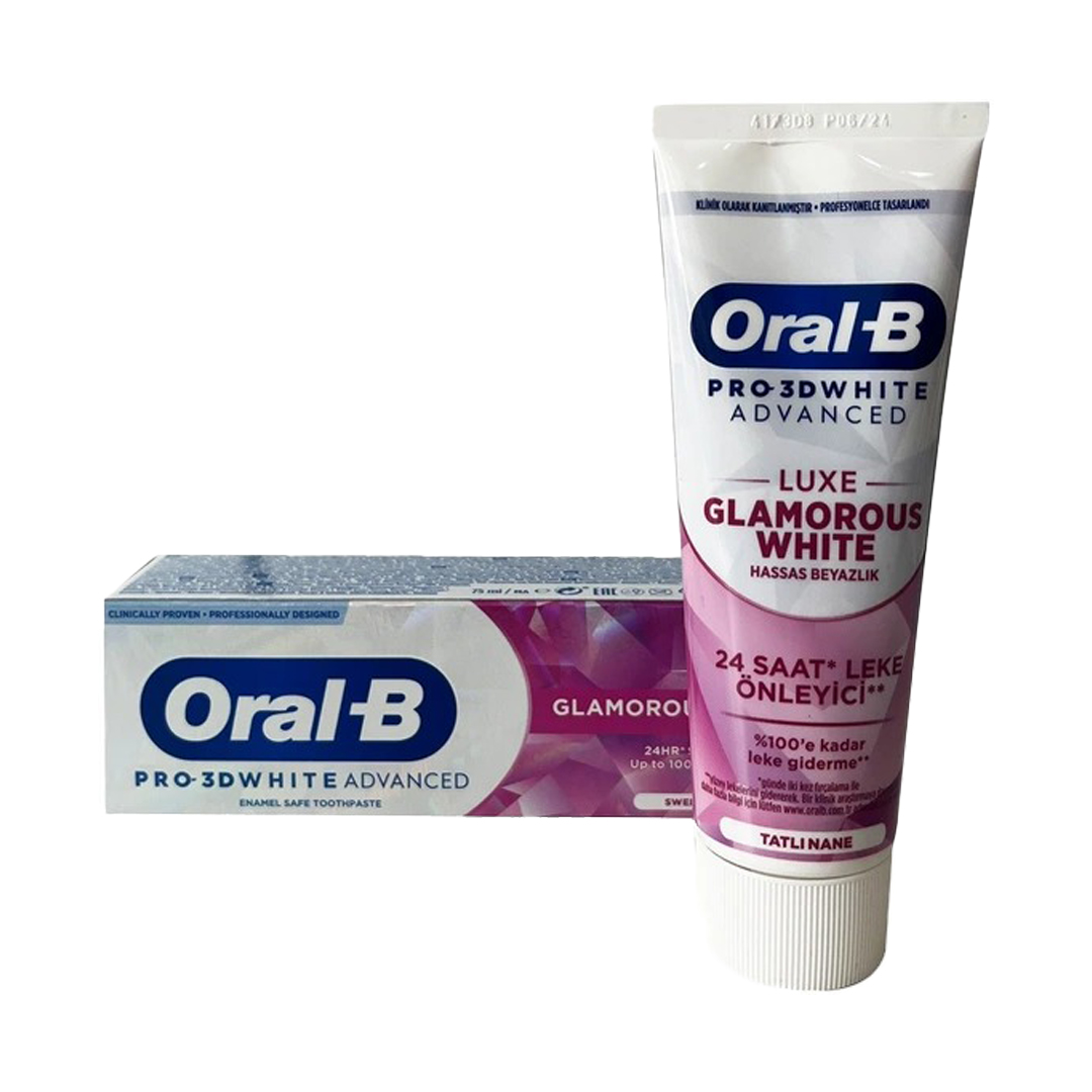 خمیر دندان سفیدکننده Oral‑B Glamorous White 75 میلی لیتر
