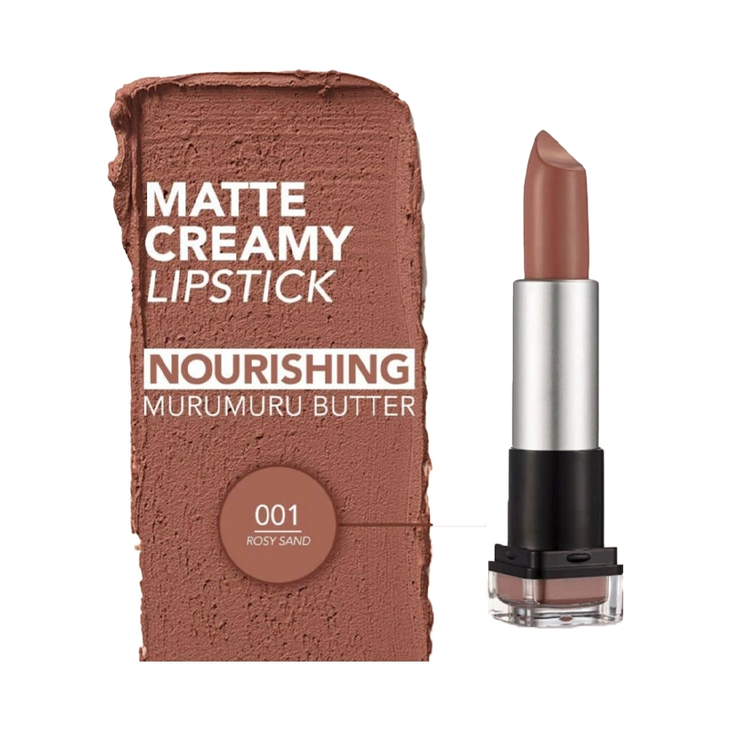 رژ لب جامد اچ دی ویتلس مات فلورمارflormar مدل HD Weightless Matte شماره 001