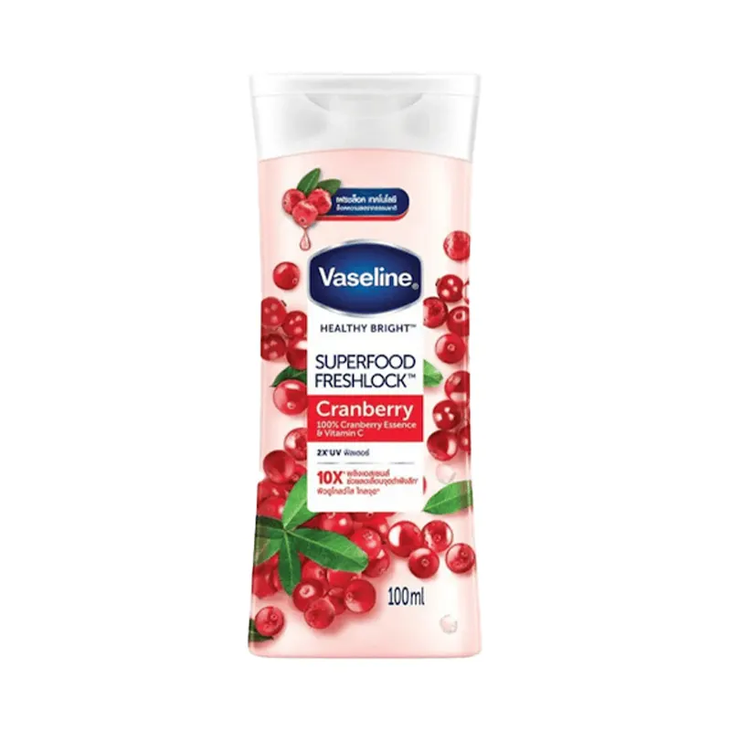 لوسیون بدن VASELINE سوپر فود حاوی عصاره کرن بری 100 میلی لیتر