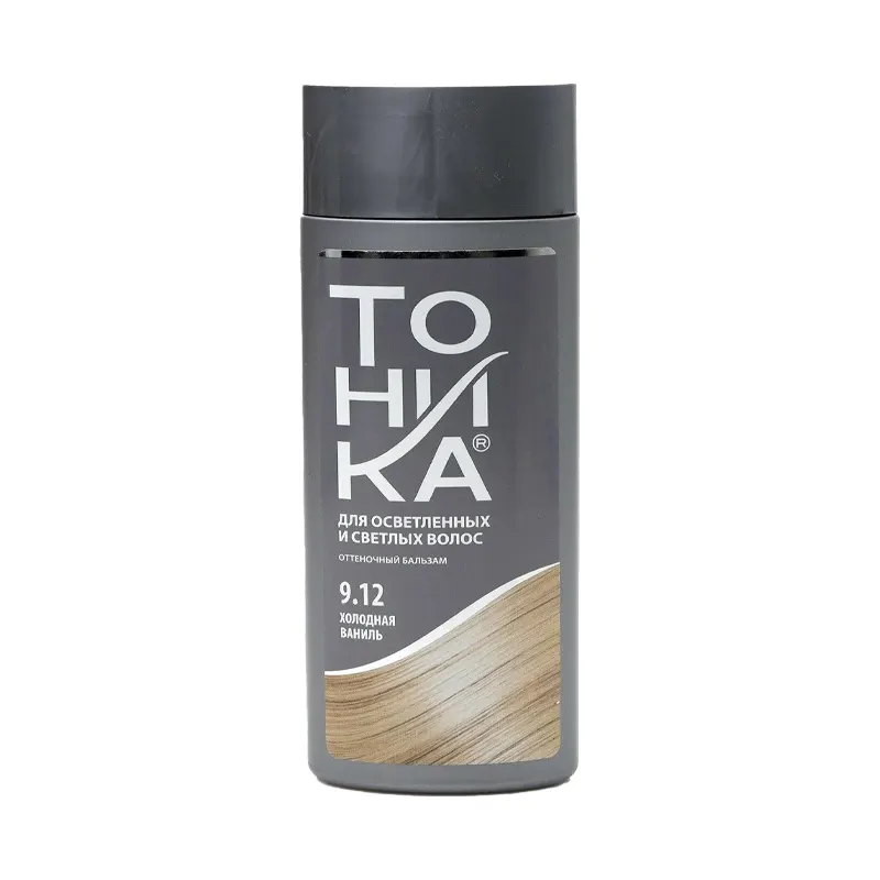 شامپو رنگساژ تونیکا Tonika رنگ وانیلی سرد Cold Vanilla شماره 9.12 حجم 150 میلی‌لیتر