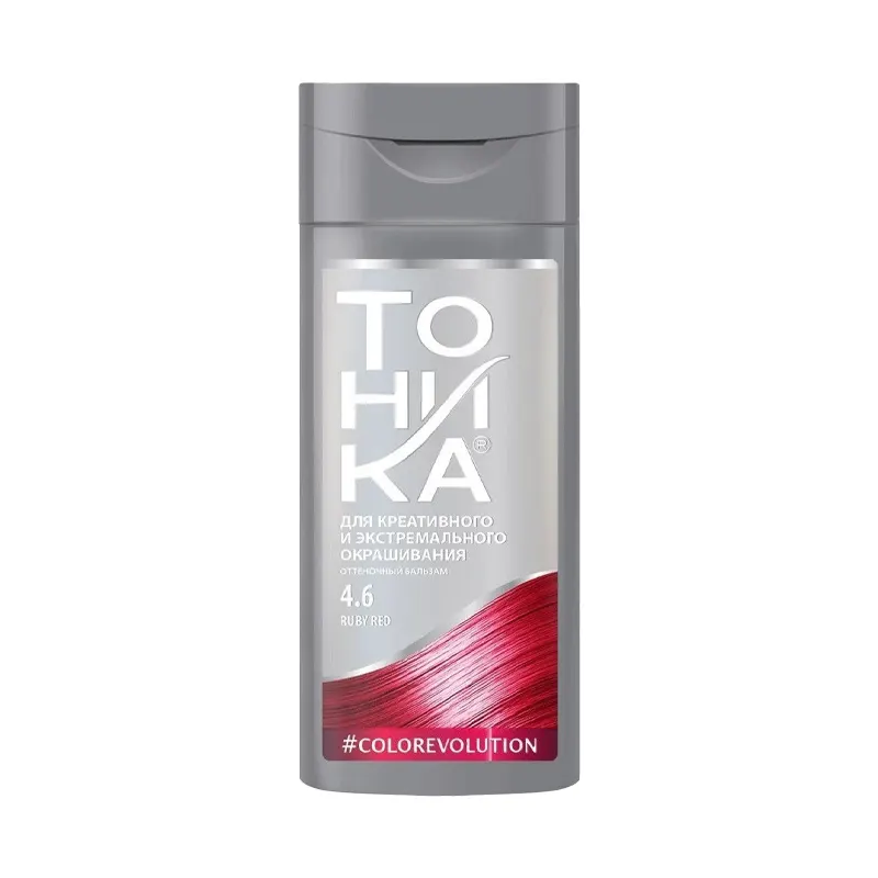 شامپو رنگساژ تونیکا Tonika  رنگ قرمز یاقوتی شماره 4.6 حجم 150میلی لیتر
