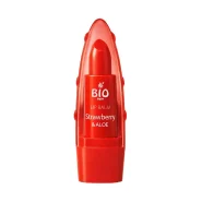 بالم لب Bioasia مدل آلوئه‌ورا و توت‌فرنگی رنگ صورتی Aloe Vera & Çilek Renkli Lip Balm Pembe