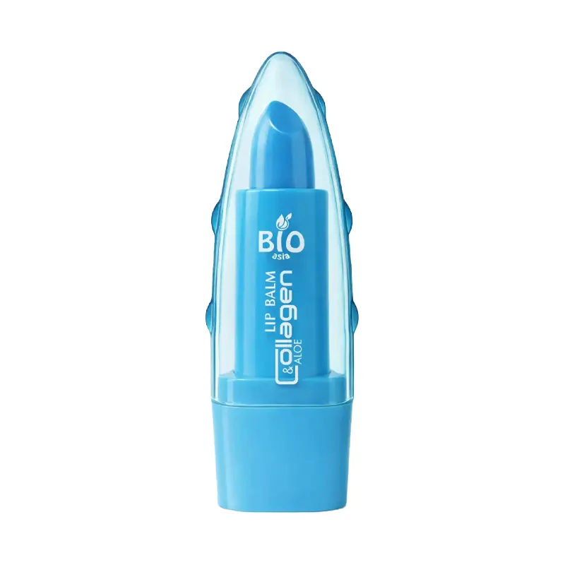 بالم لب برند Bioasia مدل آلوئه‌ورا و کلاژن  Aloe Vera & Kolajen Lip Balm