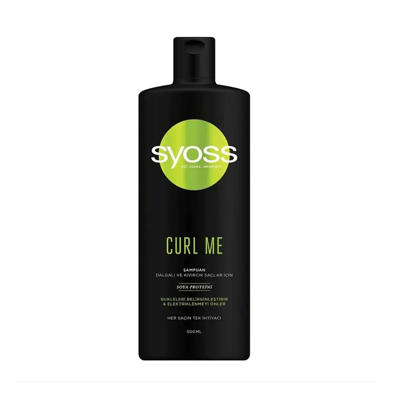 شامپو سر سایوس Syoss مدل Curl Me مخصوص موهای فر حجم ۵۰۰ میلی‌لیتر