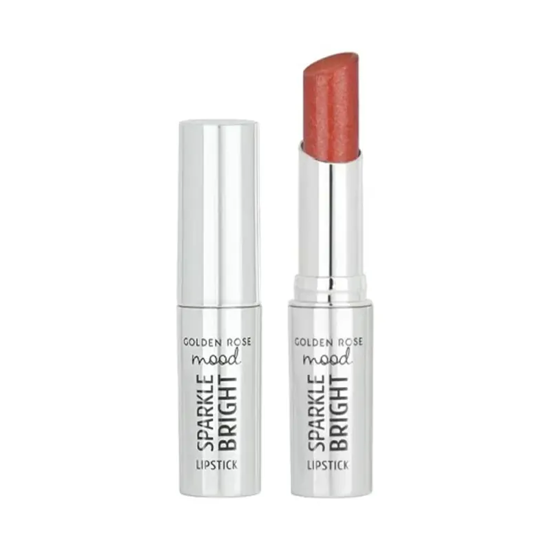 رژ لب جامد گلدن رز سری Sparkle Bright شماره 152 رنگ Peach Glam
