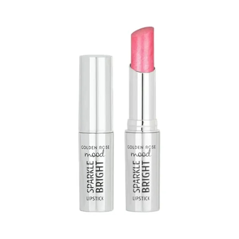 رژ لب جامد گلدن رز سری Sparkle Bright شماره 153 رنگ Pink Glitz