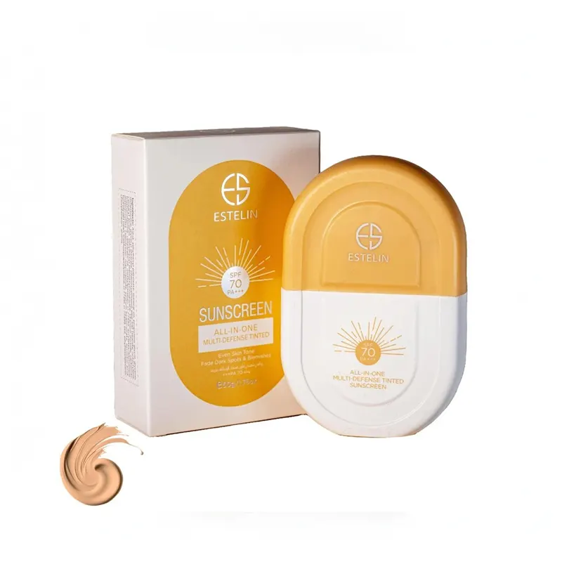 کرم ضدآفتاب رنگی استیلن SPF 70 مدل All-In-One حجم 50 گرم