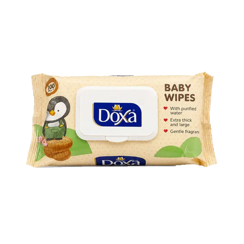 دستمال مرطوب کودک دوکسا مدل Baby Wipes بسته 100 عددی