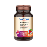 کپسول بربرین ولیدوس validus مدل Berberine 1000 mg تعداد ۶۰ عددی