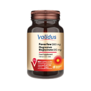 کپسول فیورفیو ولیدوس Validus Feverfew 380 mg بسته ۶۰ عددی