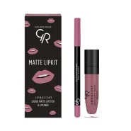 کیت رژلب مایع و مداد لب گلدن رز مدل Blush Pink