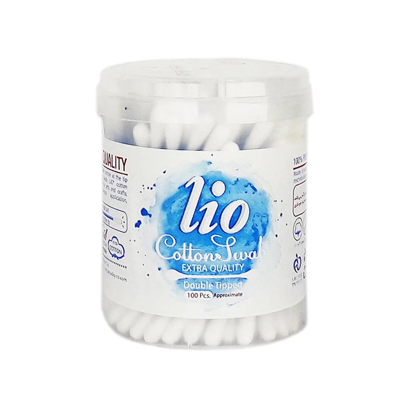 گوش پاک کن لیو بسته 100 عددی قوطی دار