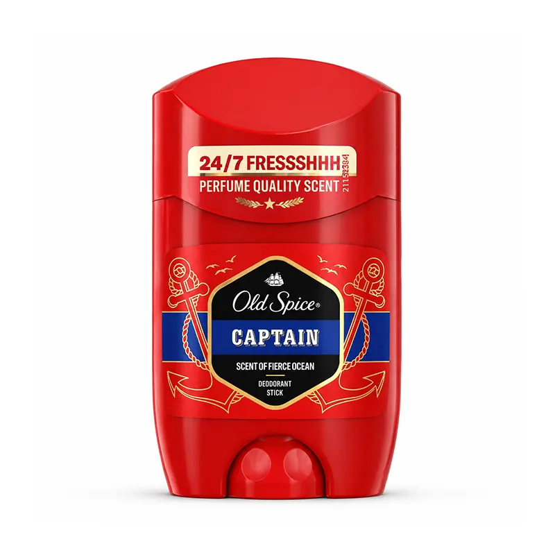 استیک مام صابونی دئودورانت اولد اسپایس OldSpice مدل CAPTAIN (وزن استاندارد 50ml - اورجینال)
