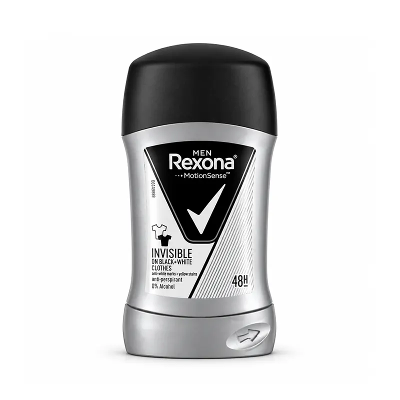 استیک مام صابونی ضد تعریق مردانه رکسونا Rexona مدل Invisible Black & White حجم 40gr