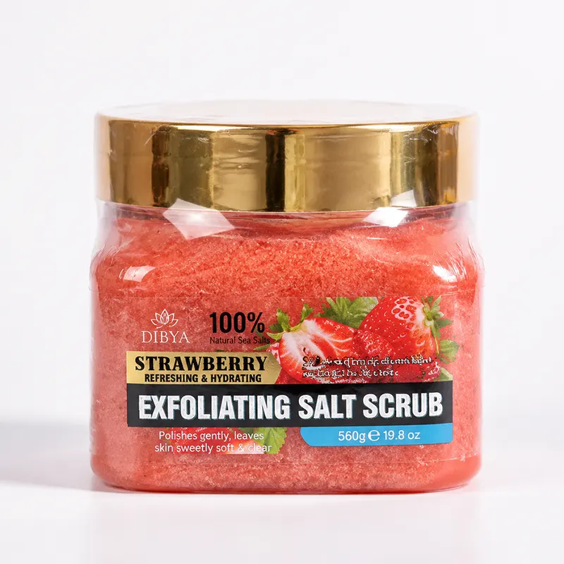 اسکراب نمک بدن دیبیا مدل توت‌فرنگی (Strawberry)