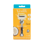 خودتراش زنانه ژیلت Gillette ونوس Venus کامفورت گلاید نارگیل + اولی، یک تیغ یدک