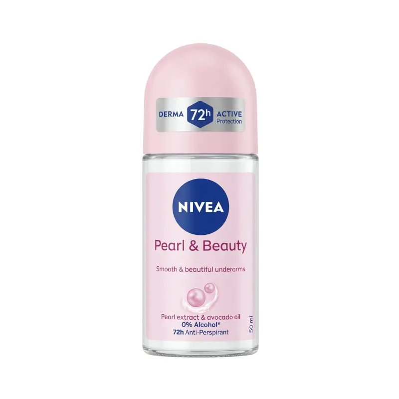 رول ضد تعریق زنانه نیوآ NIVEA Pearl & Beauty مدل 72H حجم ۵۰ میلی‌لیتر