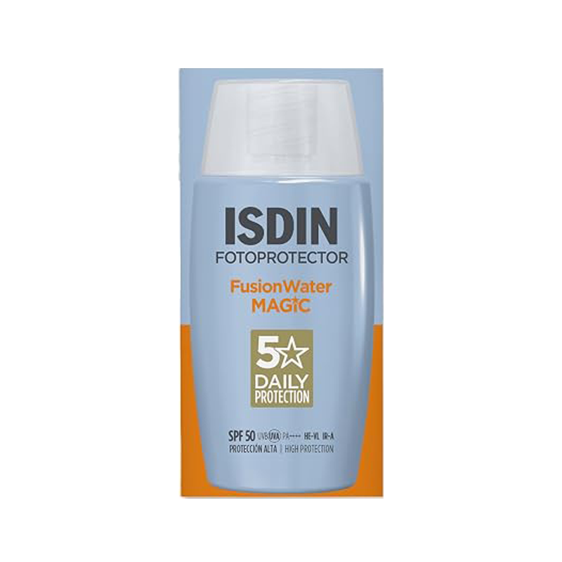 ضدآفتاب ایزدین فیوژن ISDIN Fusion مدل واتر مجیک Water Magic SPF50 حجم ۵۰ میلی‌لیتر