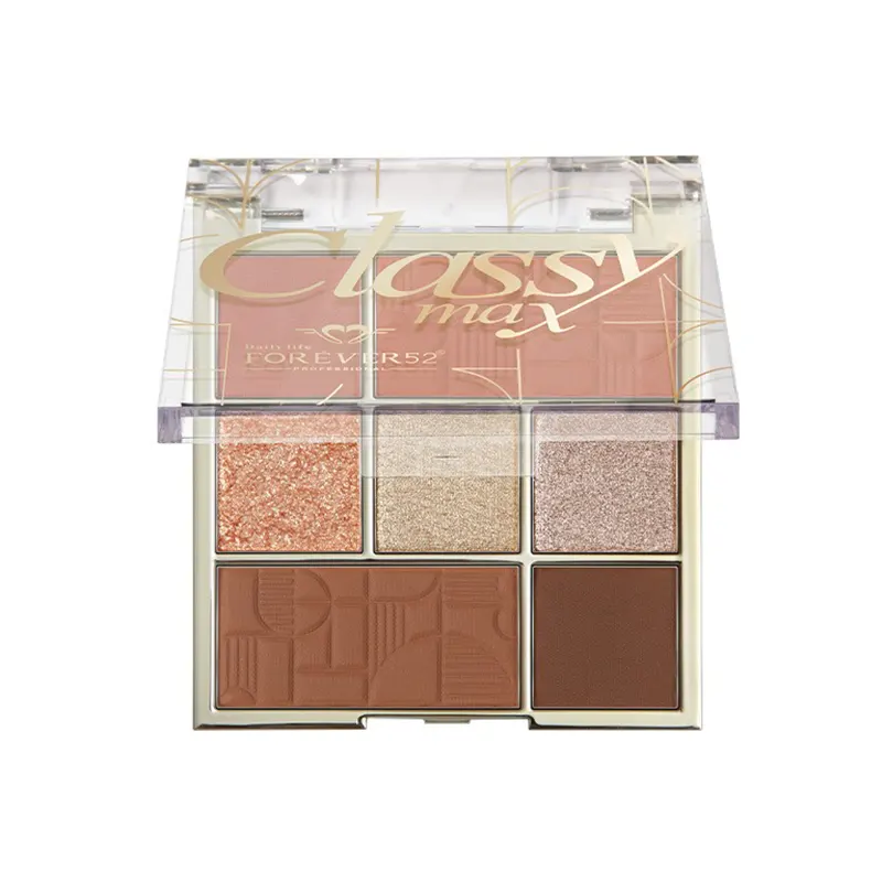 پالت رژگونه و سایه چشم  فوراور۵۲ مدلDaily Life Forever52 Classy Max 2 Color Blush + 5 Color Eyeshadow  کد CLM001 تعداد۷ رنگ