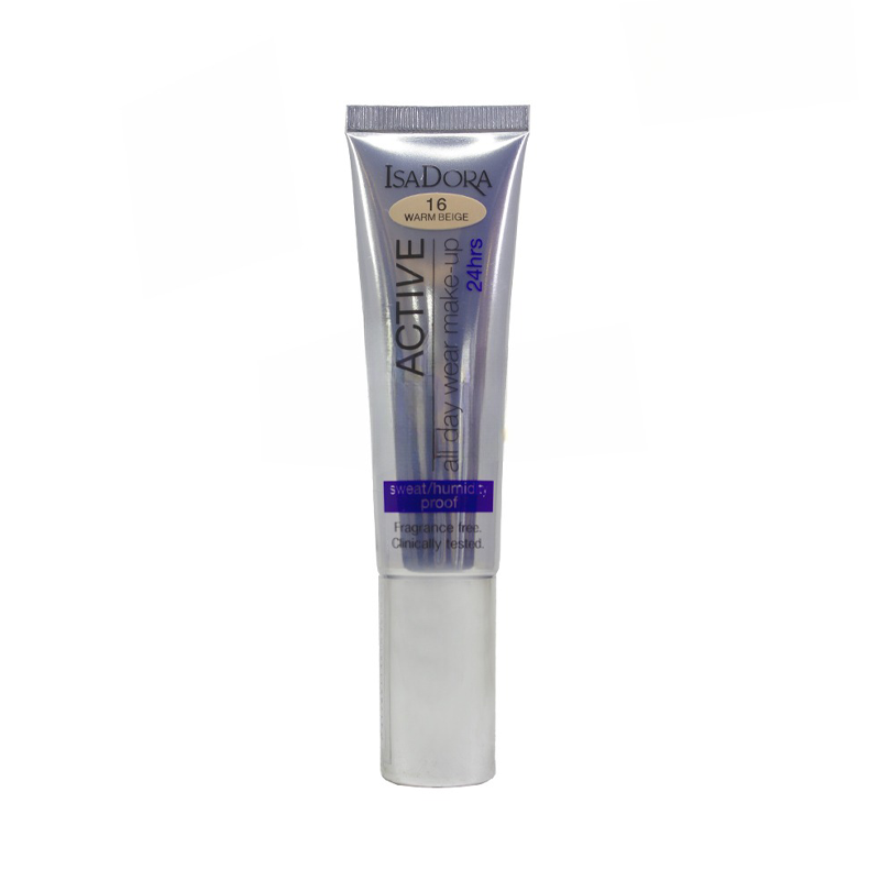 کرم پودر ایزادورا اکتیو ۲۴ ساعته IsaDora Active رنگ 16 WARM BEIGE حجم ۳۵ میلی‌لیتر